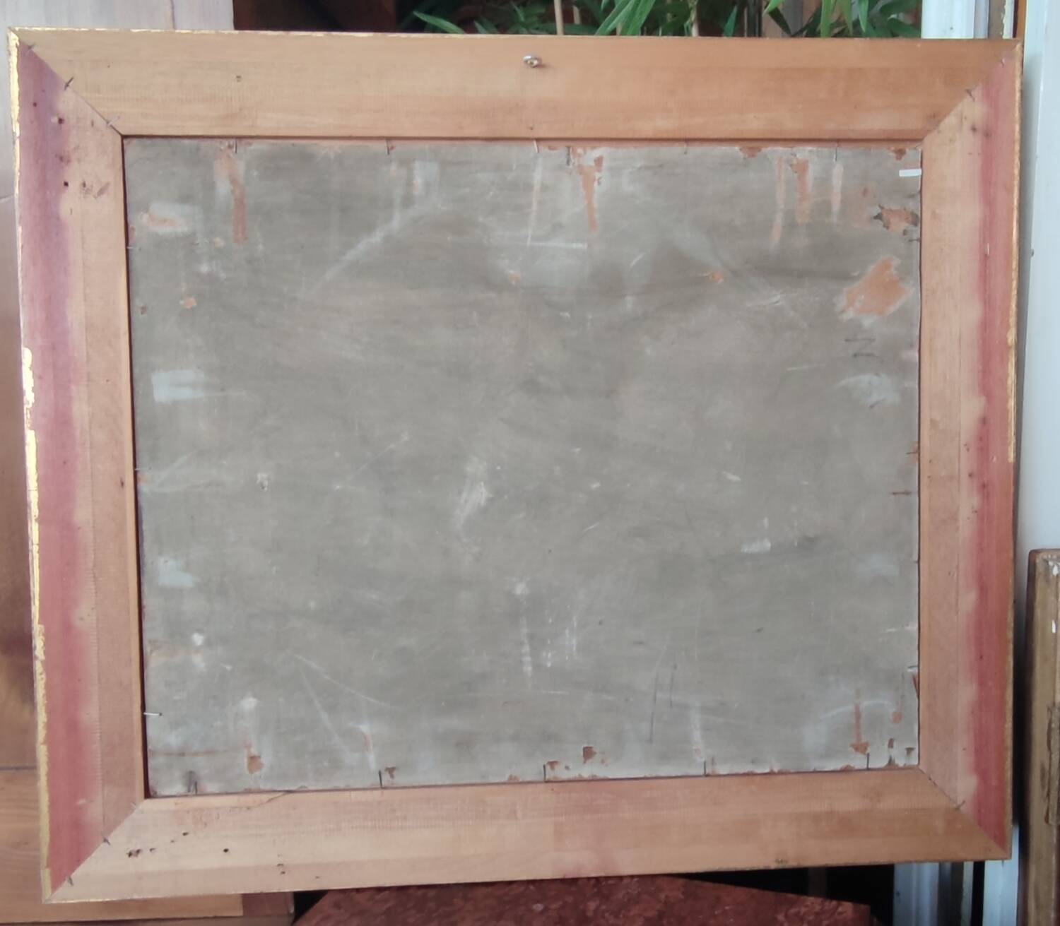 Old Oil Painting On Wood/Bouquet Of Flowers/Still Life