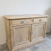 Old raw wood sideboard
