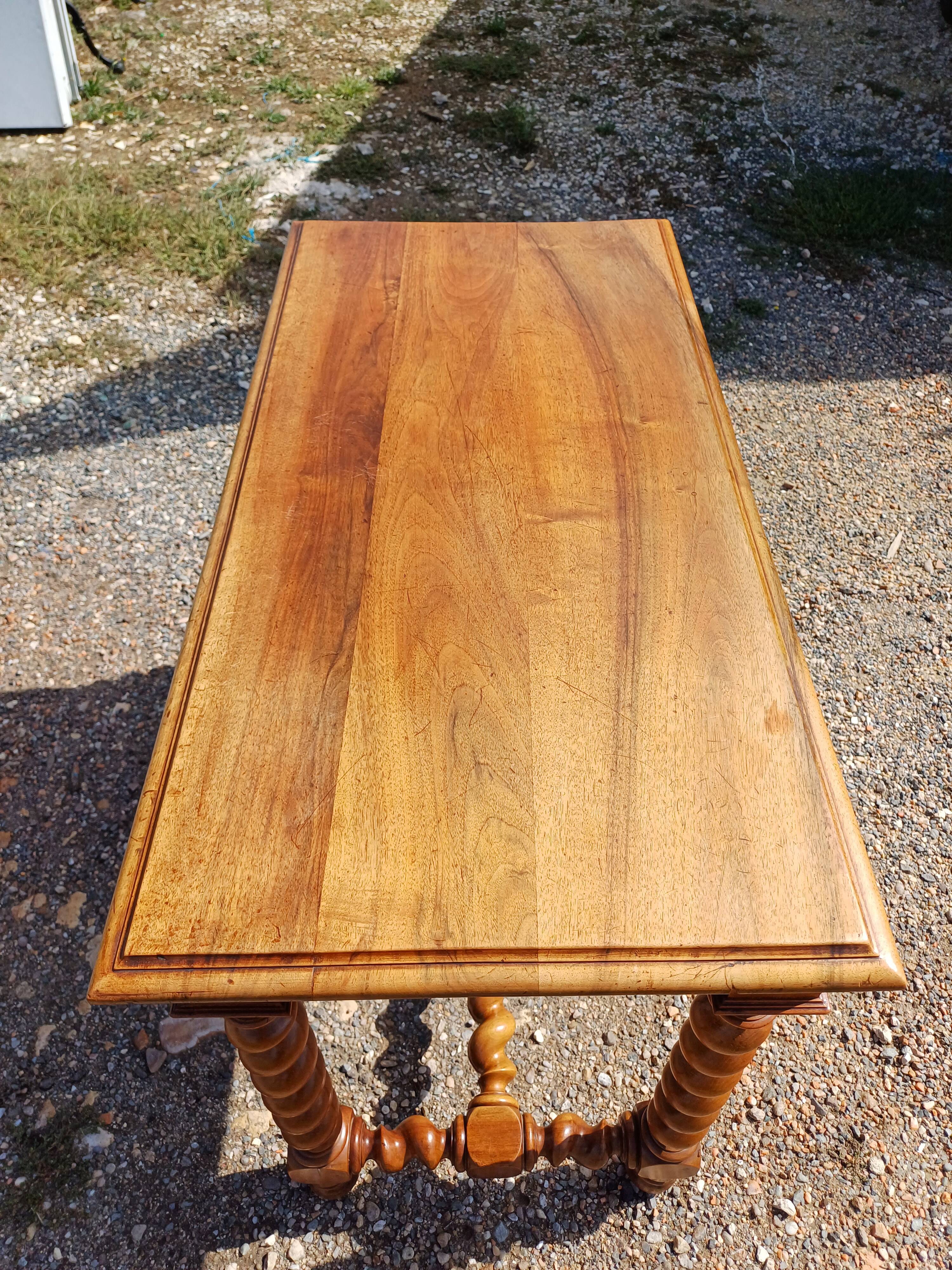 Walnut table 19th
