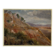 Peinture à l'huile sur toile "Falaise et montagnes" n°64