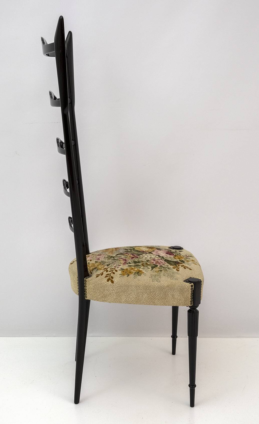 Pair of Chiavari Mid-Century Modern Italian High Back Chair