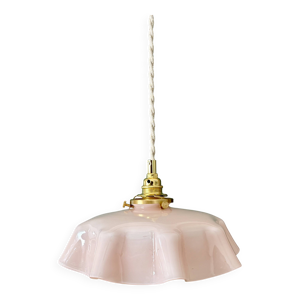 suspension abat-jour - opaline