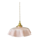Vintage pendant light in pink opaline.
