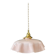 Vintage pendant light in pink opaline.