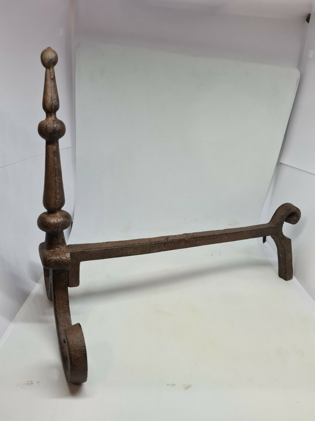 Pair of cast iron chenets