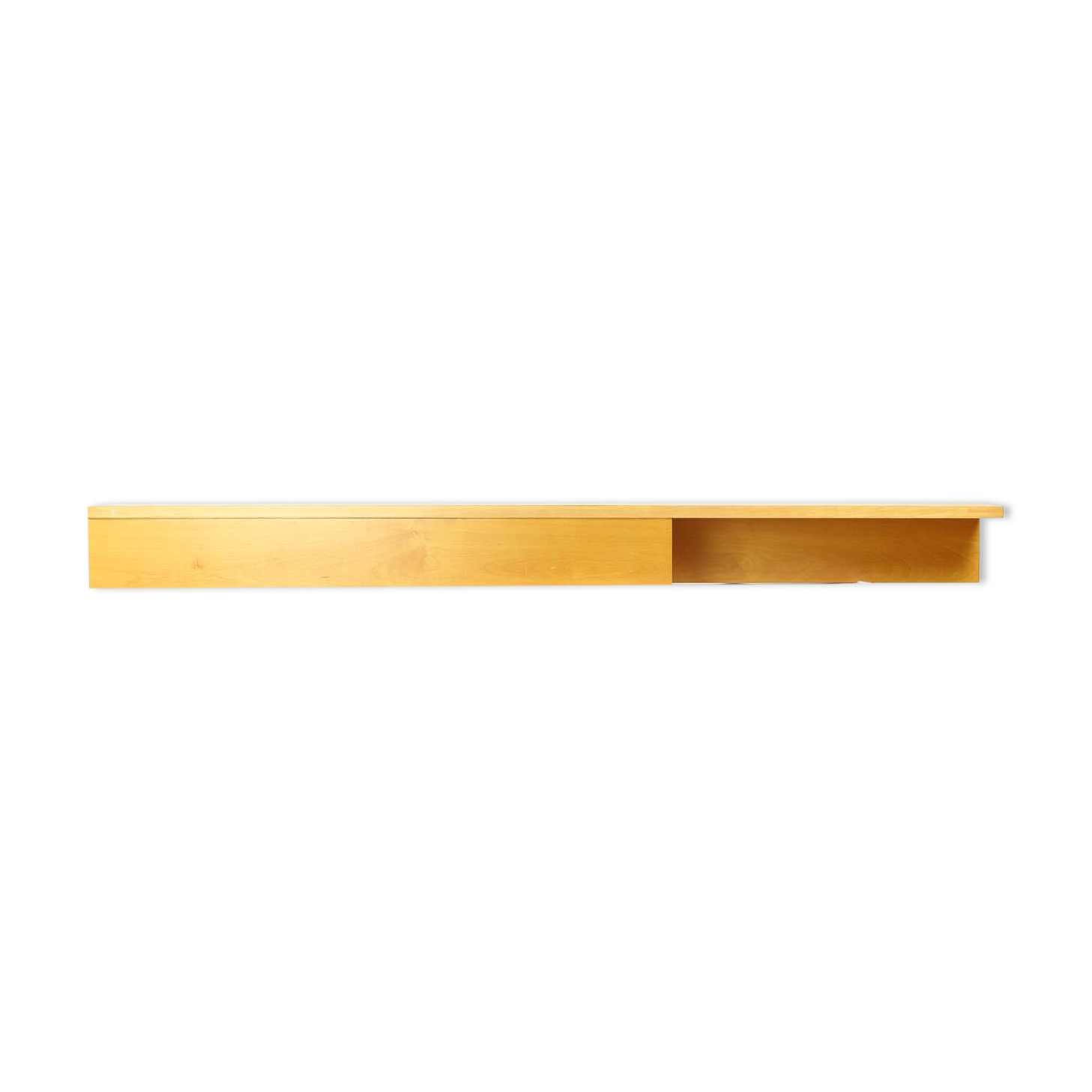 Floating Shelf In Birch By Up Zavody, Czechoslovakia 1986