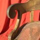 Louis XVI-style wooden desk and canage