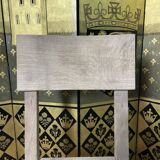 Suite of 4 brutalist chairs in solid oak 1950