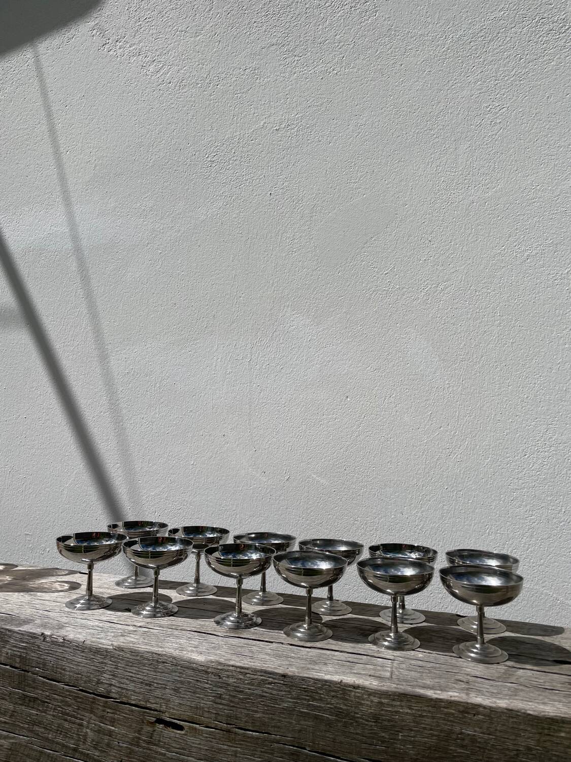 12 coupes Rémy Letang inox 1970
