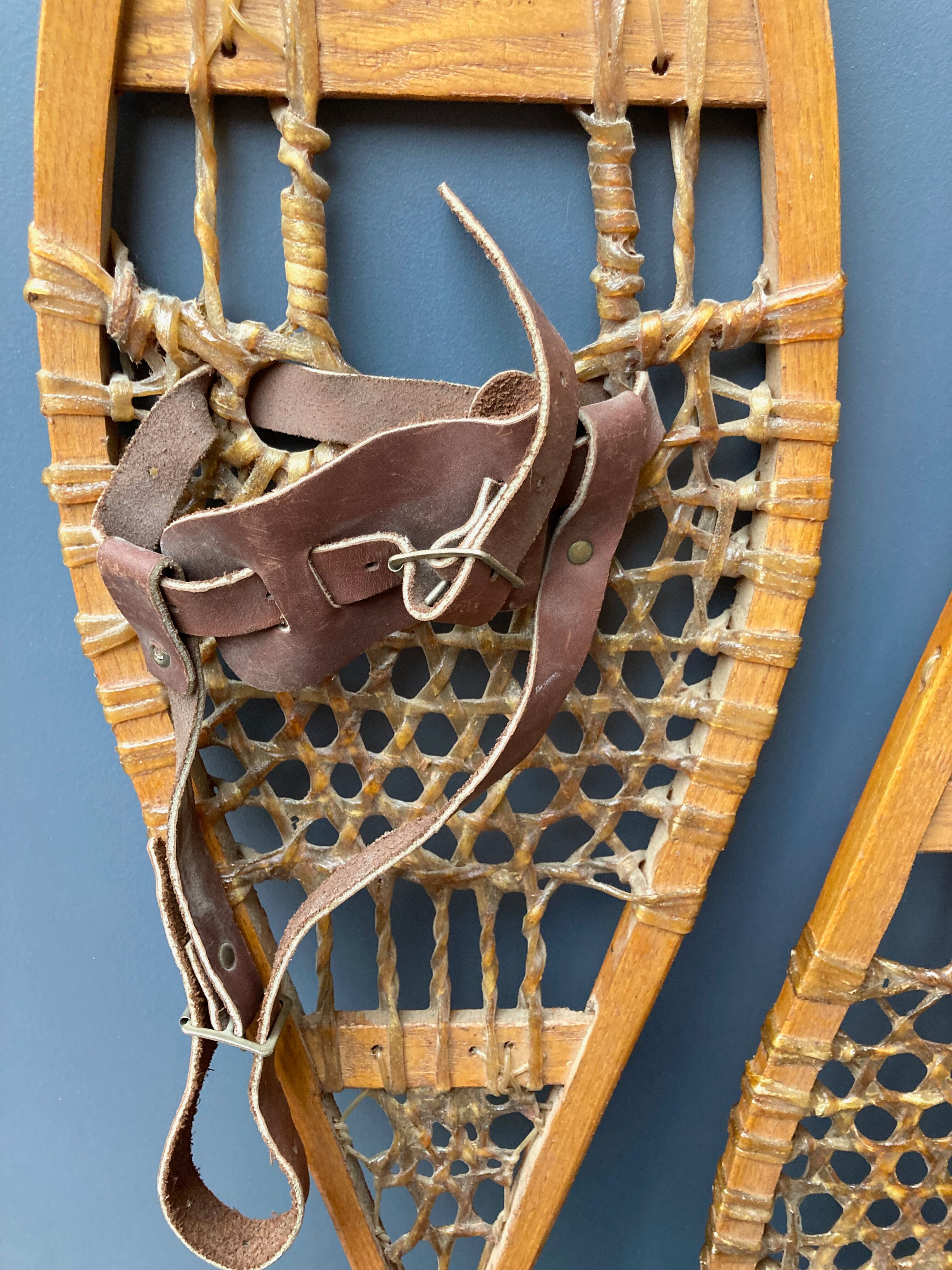 old Canadian snowshoes