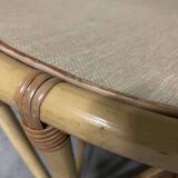 Rattan coffee table from the 70s