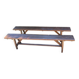Paire de longs bancs - 195