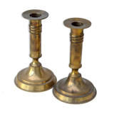 Pair of brass candlesticks