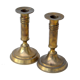 Pair of brass candlesticks