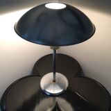 Mushroom lamp 70s glass and metal