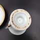 Cup and saucer empire porcelain woman's head on the golden net socket xixè b