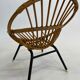 Fauteuil enfant vintage en rotin Rohe Noordwolde Design des années 1960