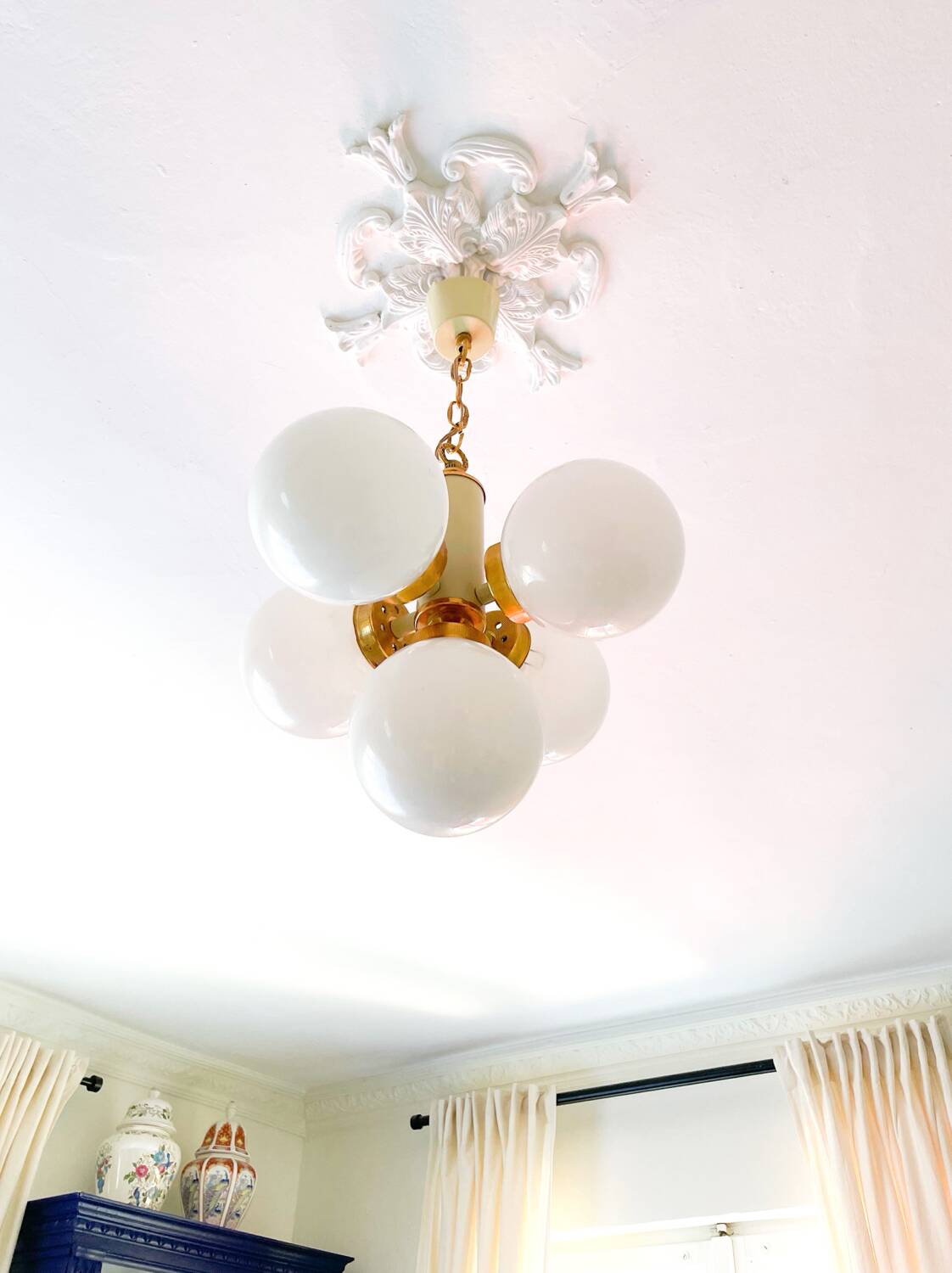 Suspension style vintage italien Spoutnik des années 70