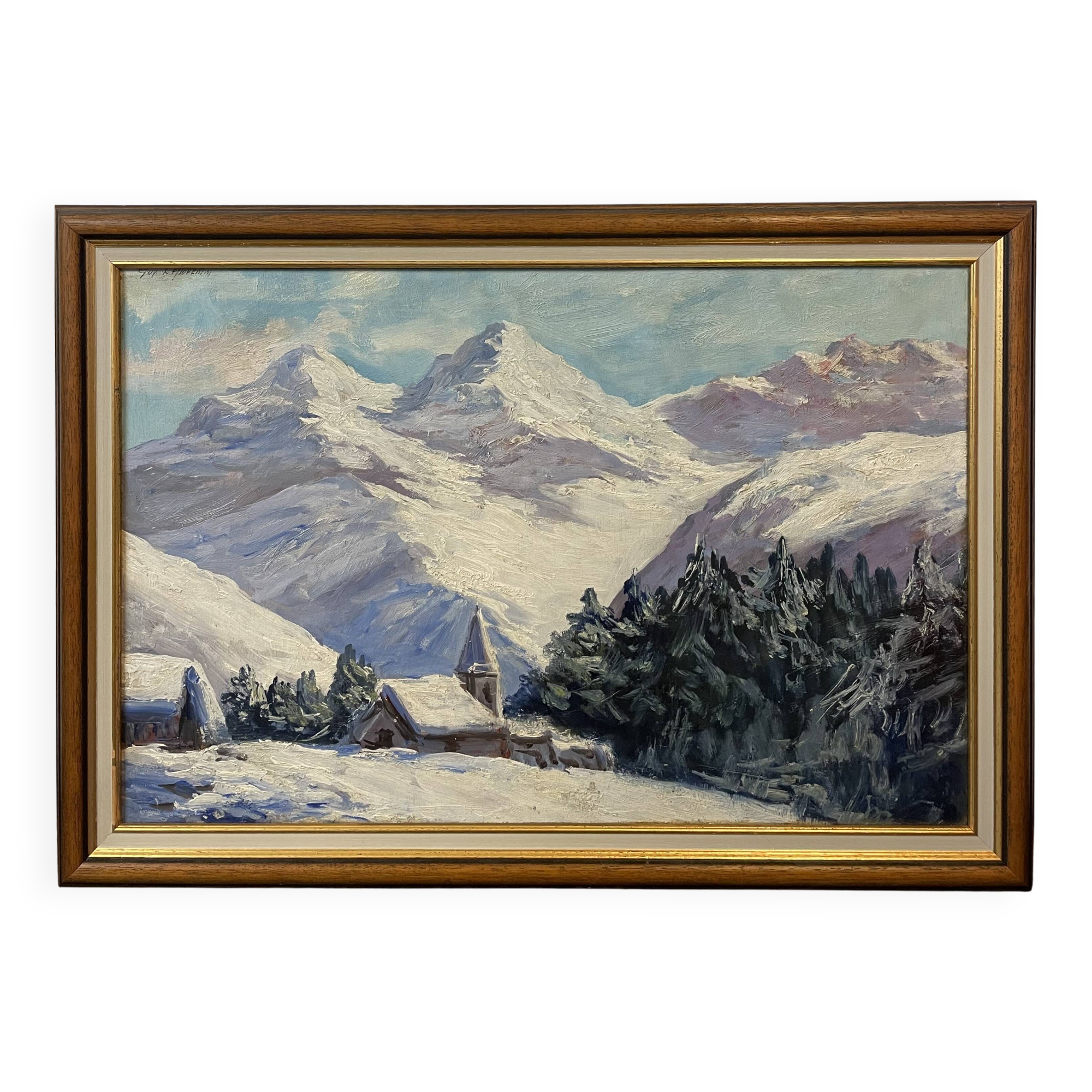 Snowy Landscape by Guy le Florentin