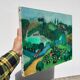 Tableau, huile sur toile paysage naïf