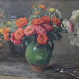 Jean Chaleyé, Flowers in a Green Water Jug (circa 1920)