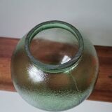 Globe of vintage molded glass lamp green hanging lamp