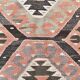 Tapis Kilim Tribal Rouge et Marron 5x9 157x279Cm