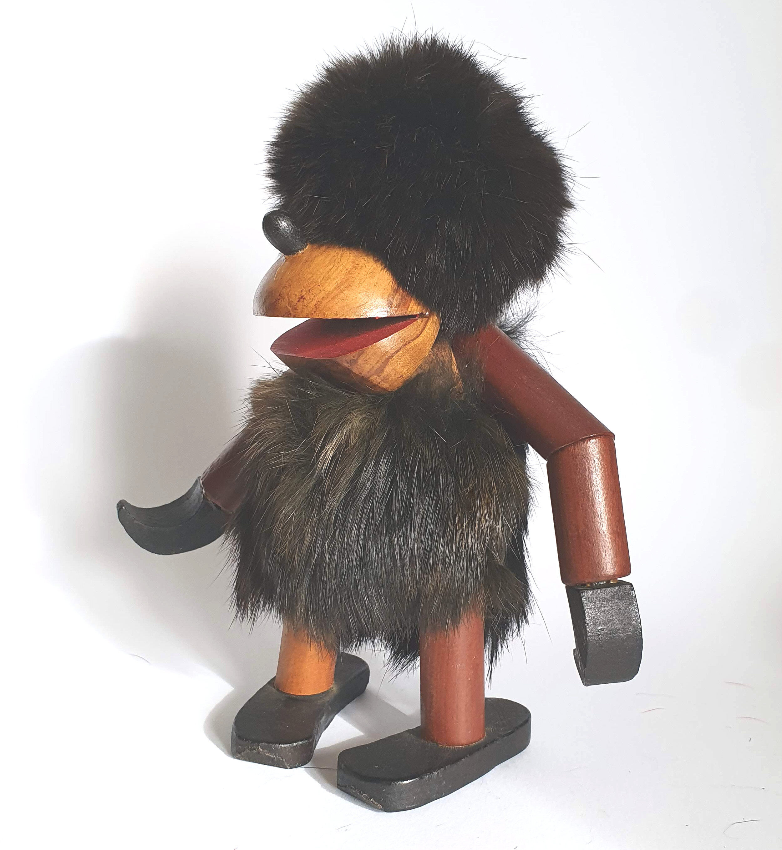 Danish Troll figure in teak 60s.