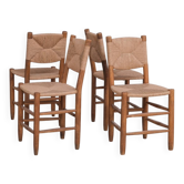 Ensemble de quatre chaises Bauche No.19 modèle Charlotte Perriand éd. BCB