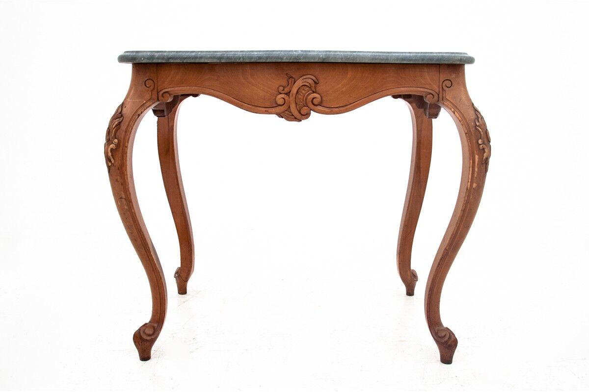 Side table with marble stone top