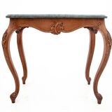 Side table with marble stone top