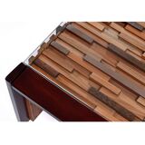 Percival Lafer Brutalist Parquet Low Profile Brazilian Modern Side Tables