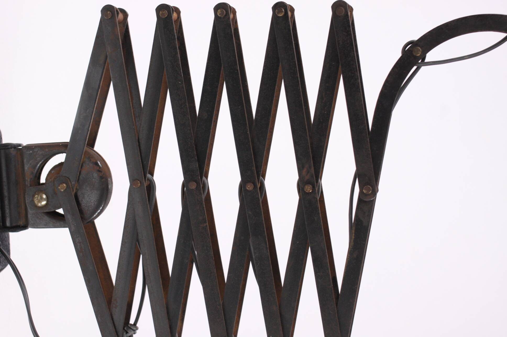 Lampe accordéon industrielle Bometal