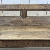 Rustic chestnut bench from the late 19th century.