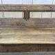 Banc rustique en châtaignier fin XIXème