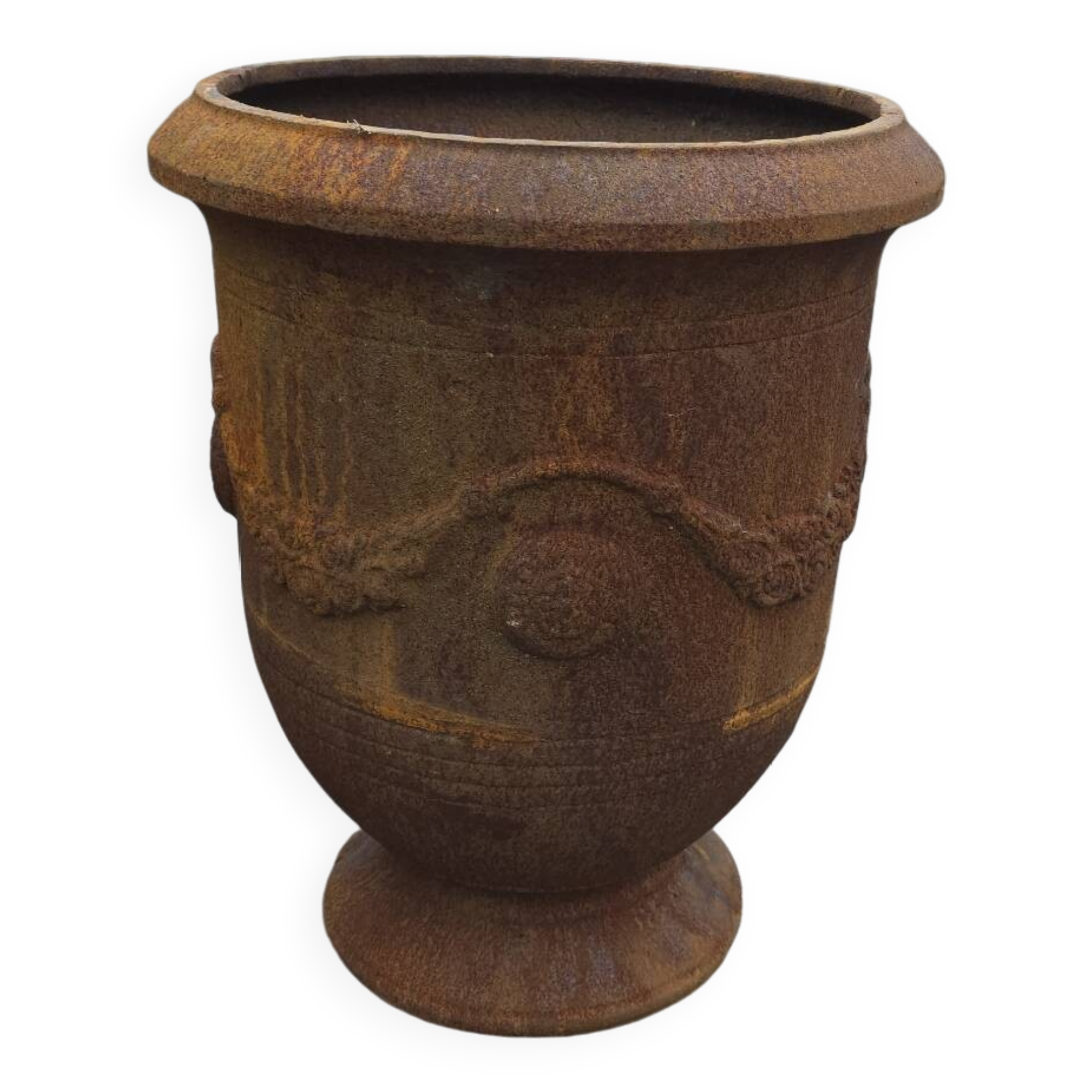 Vase anduse en fonte