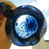Murano italian millefiori art glass pitcher