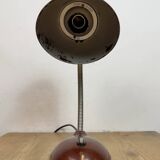 Vintage Brown Bakelite Gooseneck Table Lamp, 1950s