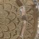 Superb large plateau chiseled oriental copper. chic ethnic vintage deco