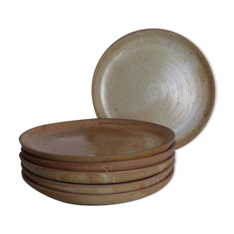 Set of 6 stoneware plates