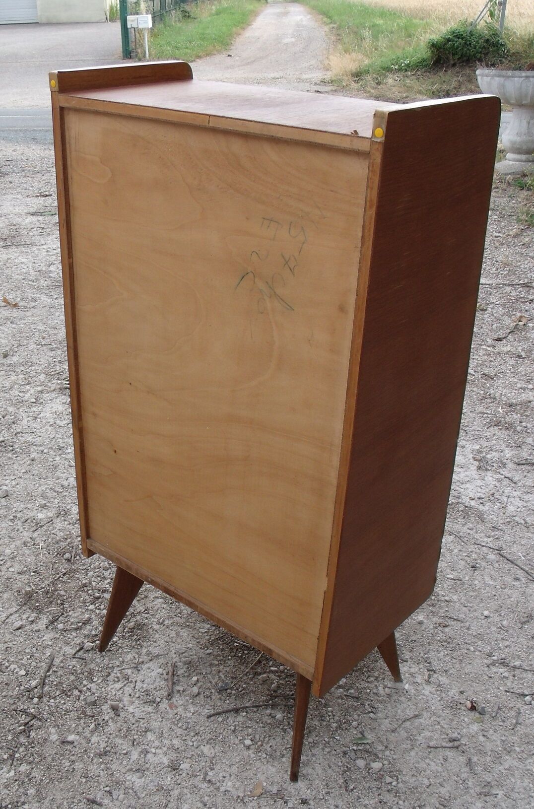 Vintage chiffonnier 1950 feet compass