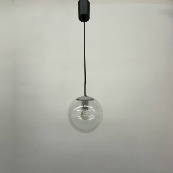 Lampe à suspension Glashütte Limburg, années 1970
