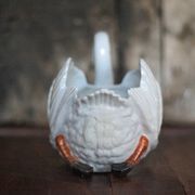 Jardinière céramique cygne, cache-pot cygne, vide poche