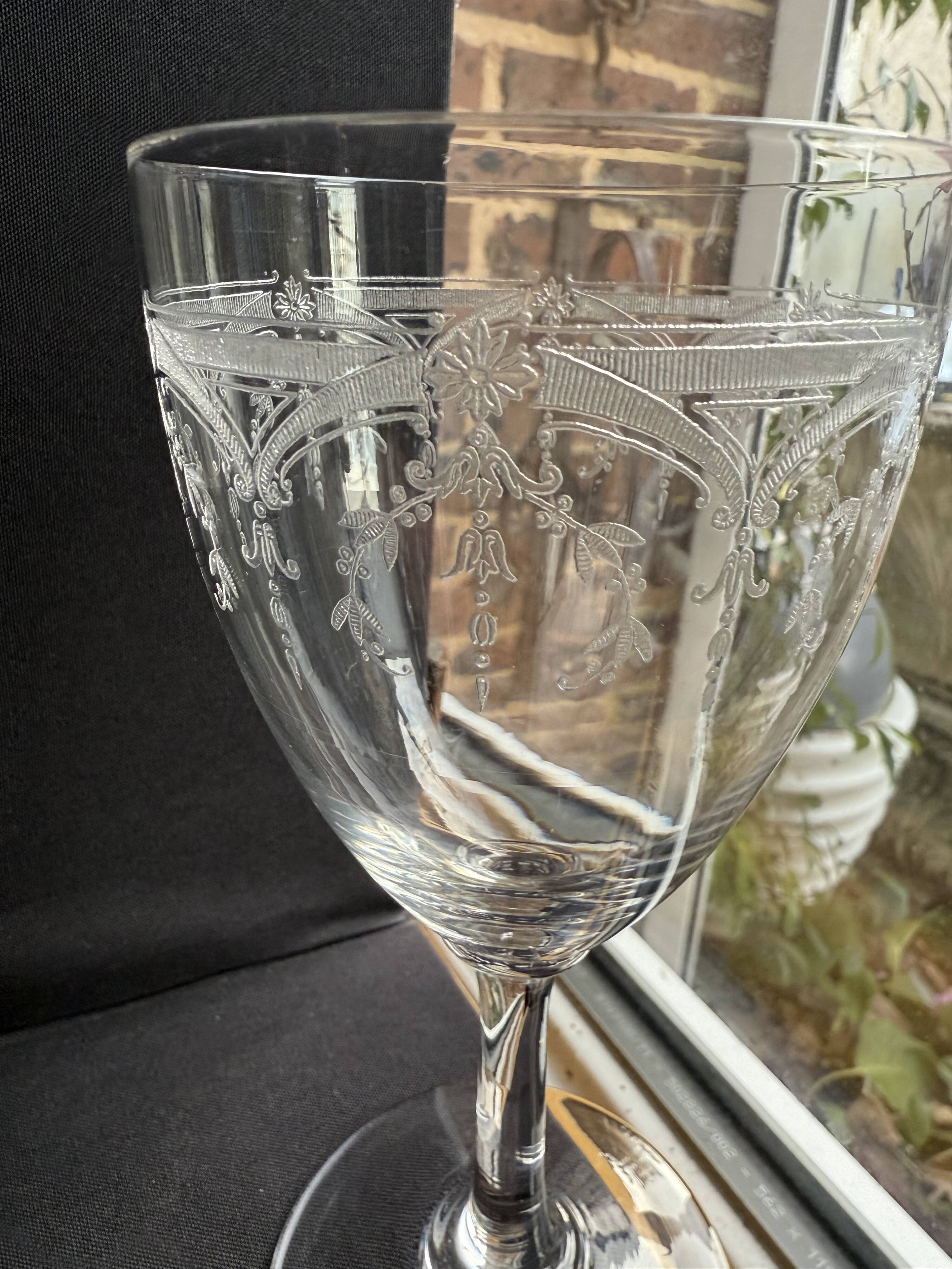 6 Saint Louis Manon water glasses