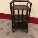 Small vintage 70s rattan shelf