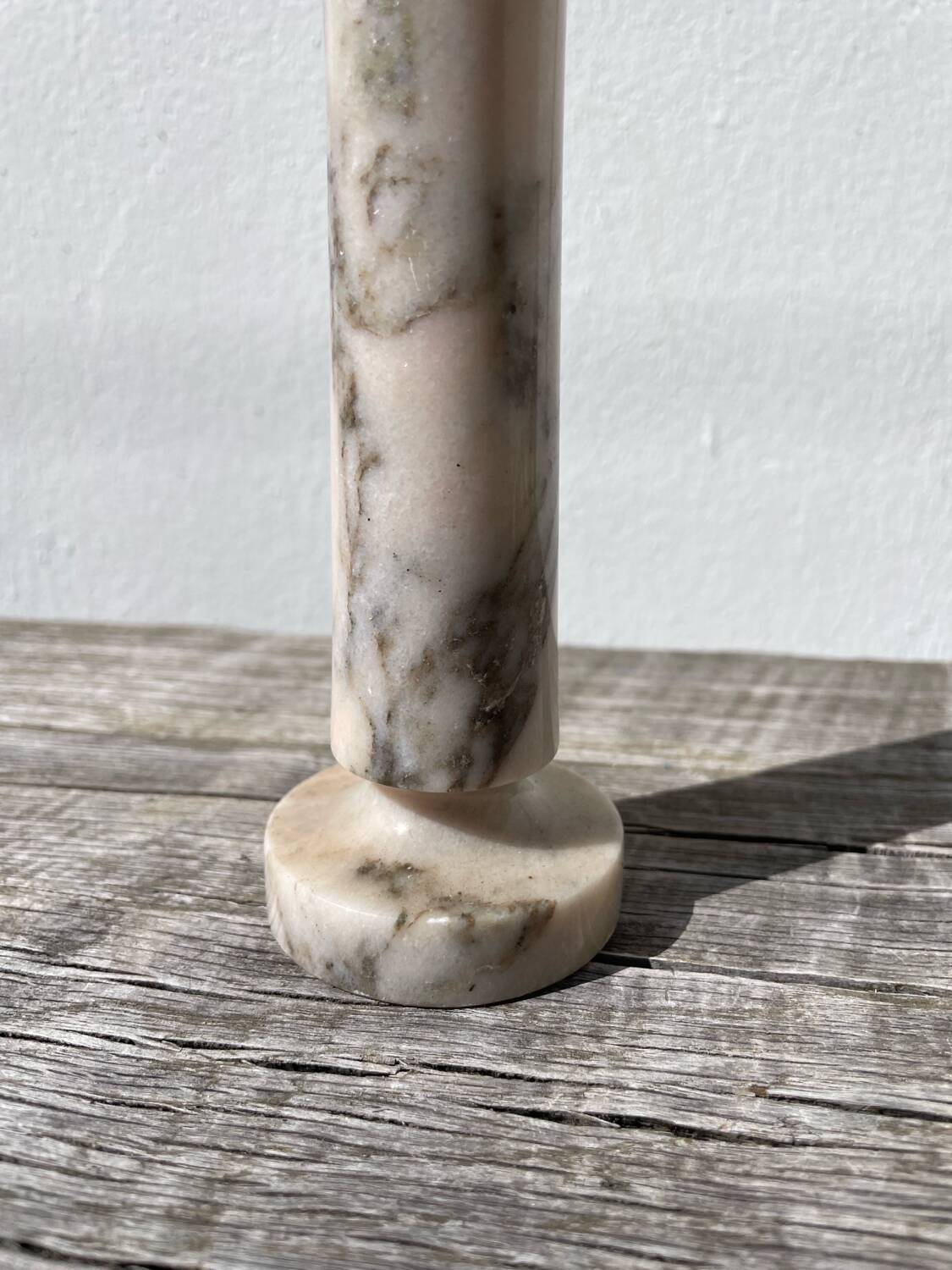 Vase marbre rose 1980