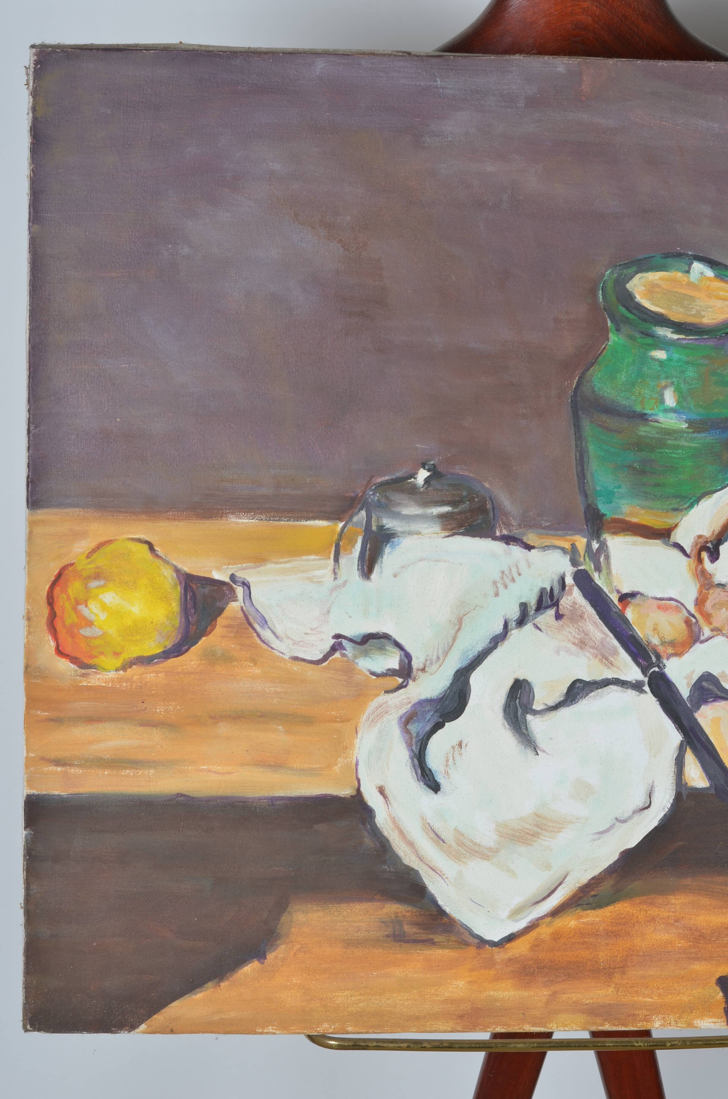 Oil on canvas still life