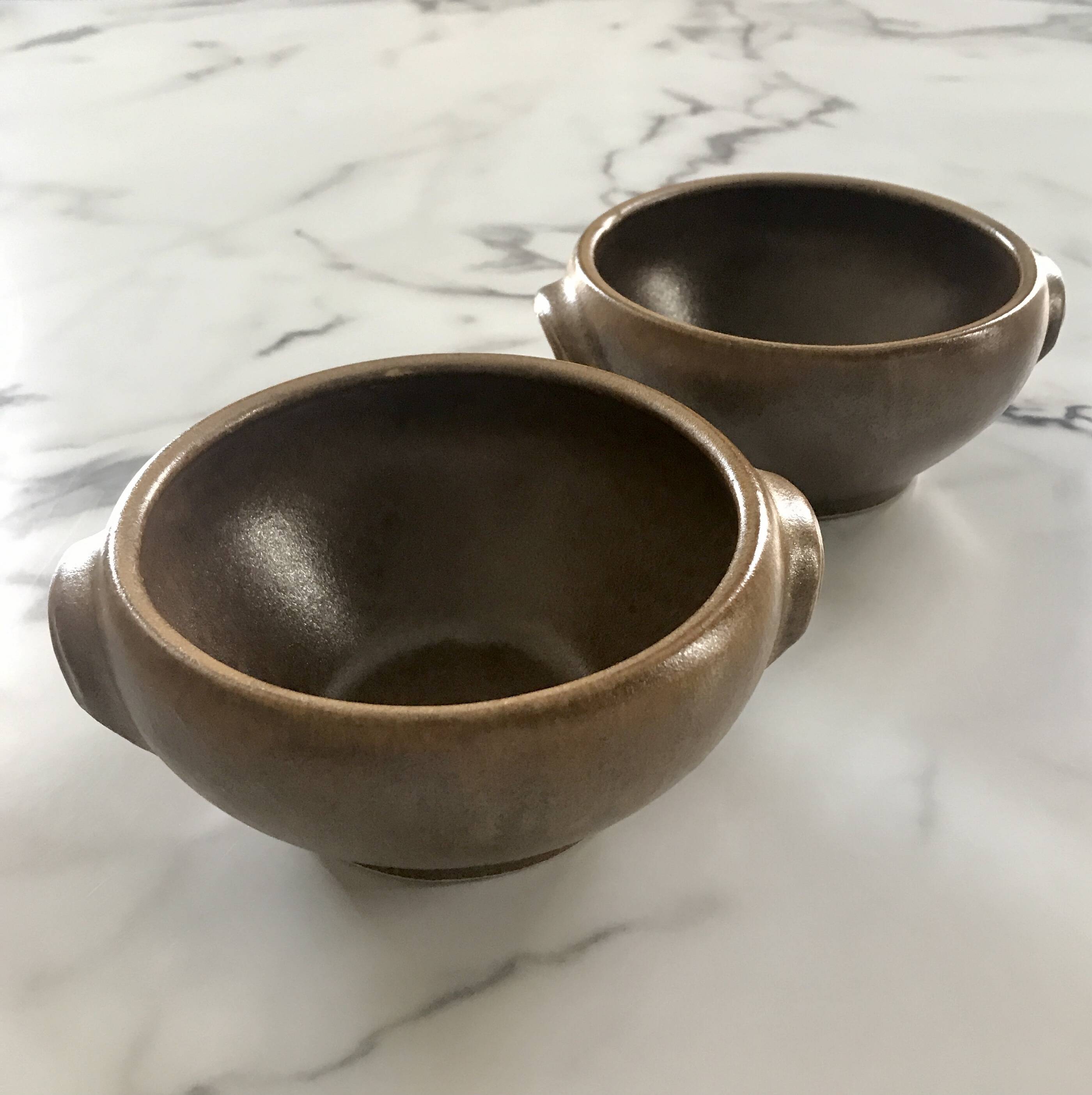 Glazed stoneware bowls