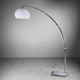 Harvey Guzzini floor lamp Arch with marble base, Italy, 1970