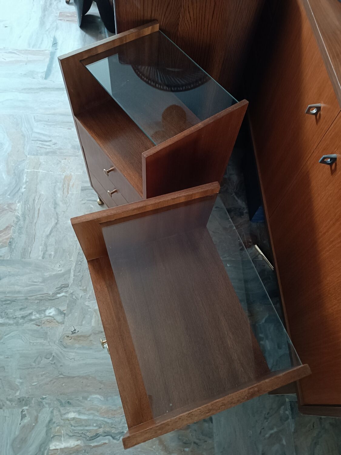 Vintage bedside tables set of 2